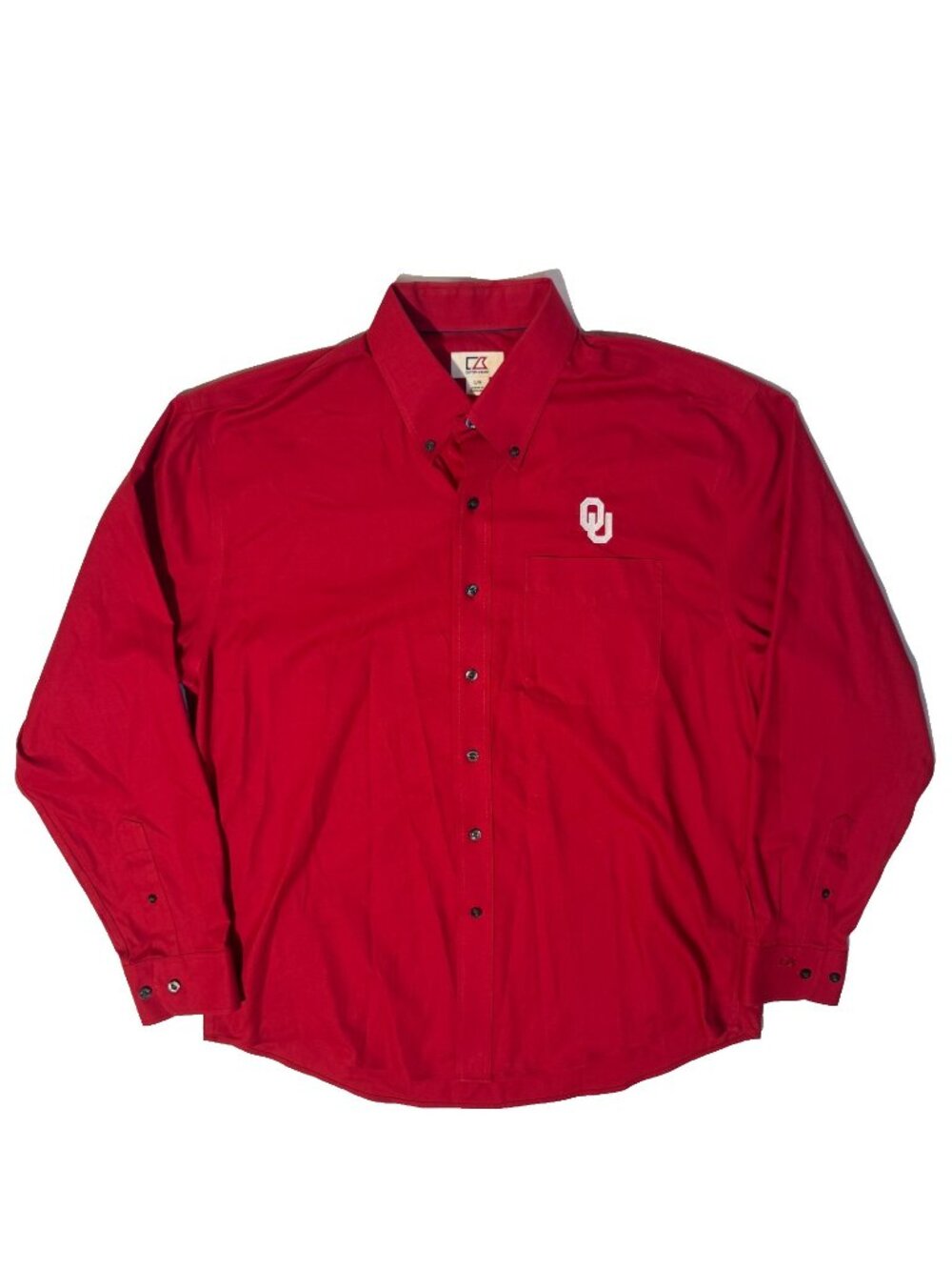 Cutter & Buck Ohio University College Shirt Red Long Sleeve Button Up Large